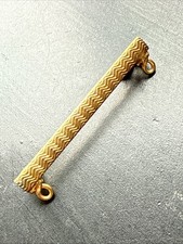 Ancienne Broche En metal argenter Art Déco Nouveau créateur plaque 