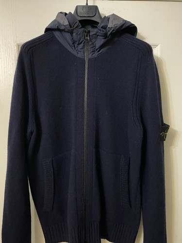 Cardigan stone island lana blu - stone,