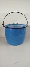 Pentola smalto blu con - pentola,