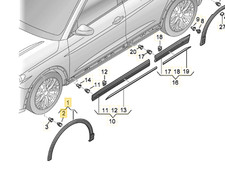 Copertura ruota sinistra