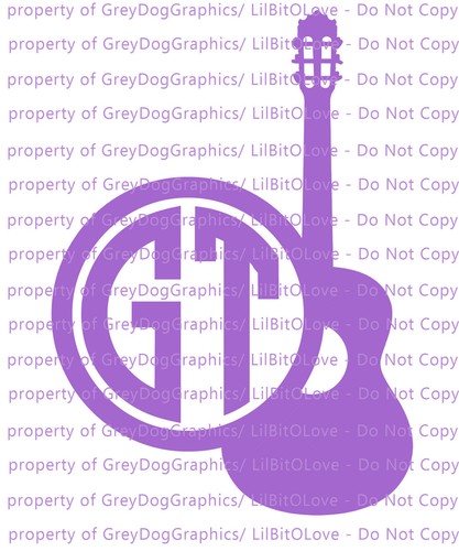 Monogramma chitarra acustica