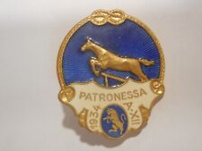 distintivo spilla gara salto ad ostacoli cavalli Patronessa Torino 1934