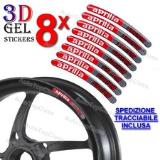 8 Adesivi Stickers GEL APRILIA