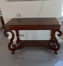 consolle antica legno noce