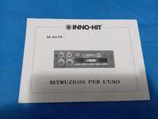INNO-HIT AS 414 FN AUTORADIO Vintage MANUALE D'USO ISTRUZIONI ORIGINALE - Usato
