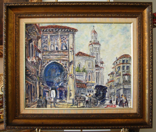 Olio scena strada originale - scena,