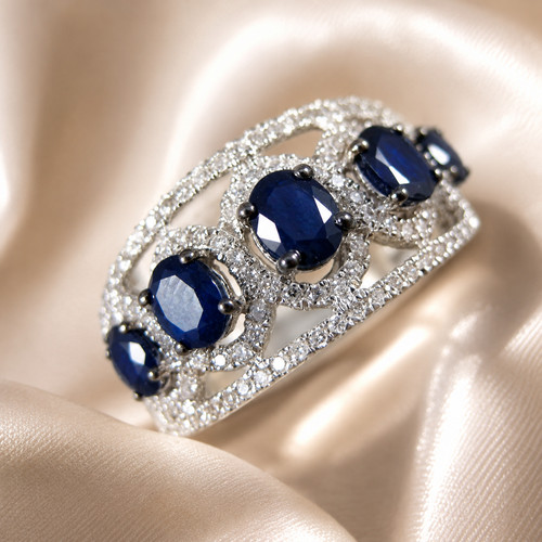 Anello fascia mezza eternità