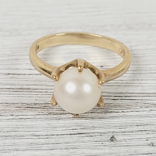 Anello solitario perle - 7,9, mm