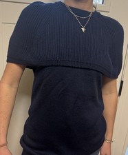 Maglione Agnona grande blu