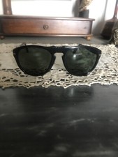 Persol Occhiali Da Sole Vintage Neri Completi di Box e Custodia 