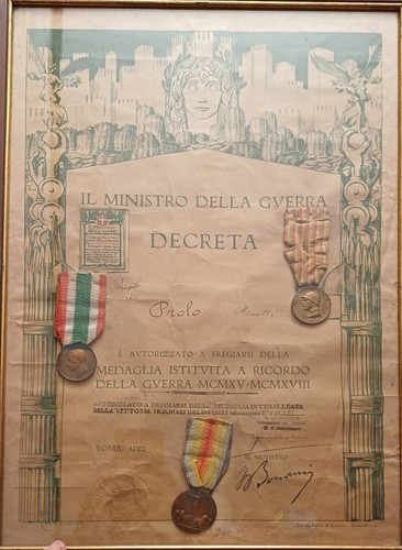 Set medaglie ww1 originali - medaglie,