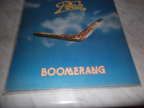 Pooh boomerang autografato - pooh,