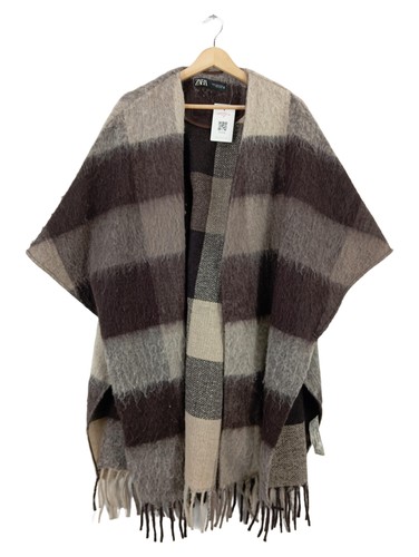 Zara damen poncho kariert - zara,