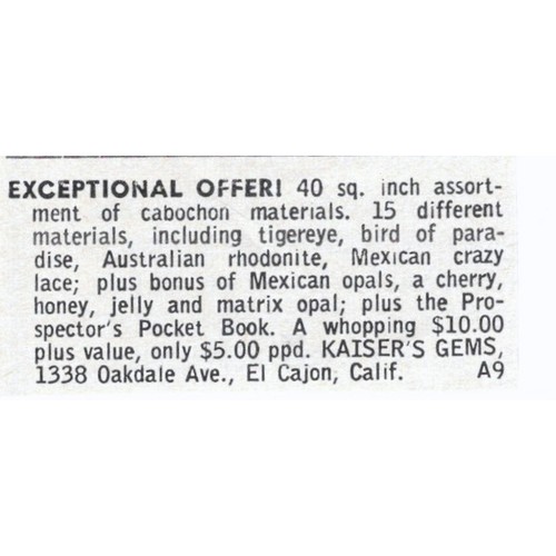 Kaisers gems lapidary rock - gems,
