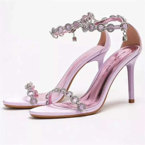 Sandali rosa donna tacco alto - sandali,