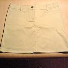 Minigonna denim jeans - , beige