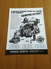 1984 MOTORI MARINI DIESEL YANMAR SERIE GMF GM GMC PUBBLICITA VINTAGE AD