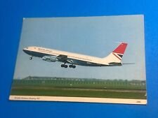 BRITISH AIRWAYS BOEING 707 - Cartolina Aereo Airplane