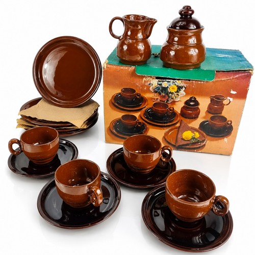 Vintage brown ceramic coffee - ceramic,