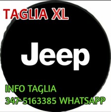 Copri Ruota di Scorta NUOVO FUORISTRADA LOGO JEEP MISURA XL WRANGLER RENEGADE 4X