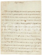 1796 FIRENZE Card. Michelangelo LUCHI - Morte segreta di Napoleone *AUTOGRAFO