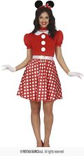 COSTUME CARNEVALE MINNIE MOUSY DONNA VESTITO TOPOLINA ADULTA GUIRCA