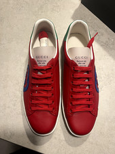 GUCCI ACE SNEAKERS UOMO ROSSO