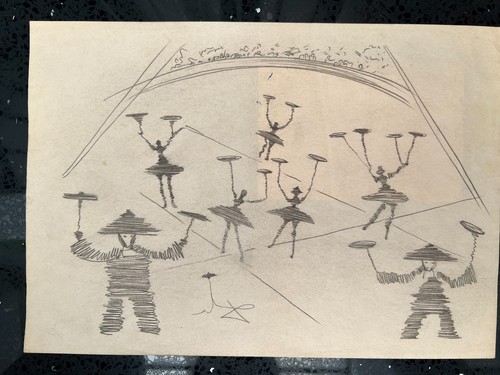 Salvador dali drawing paper - salvador,