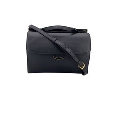 Autentica borsa Fendi Demi Jour in pelle nera con tracolla
