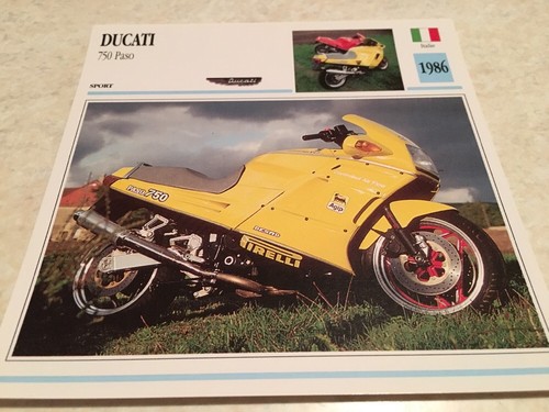 Carta moto ducati 750 paso - carta,