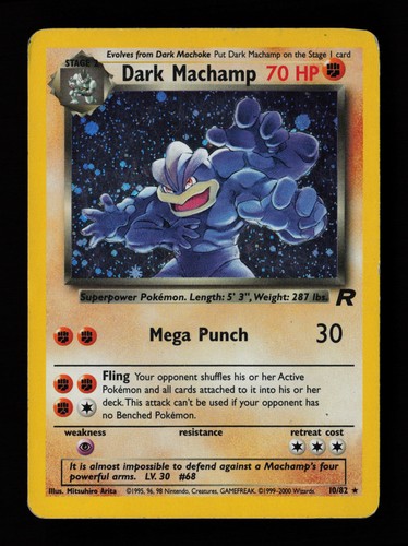 Dark machamp holo rara - machamp,