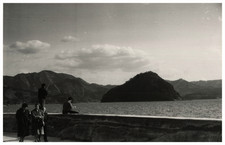 Japon, Numazu, vue sur l'ile