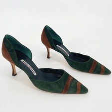 Manolo Blahnik retrò verde