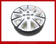 Cerchio in Lega 15” Ruota Bianco Toyota Aygo II 2015 Ricambi Auto Originali