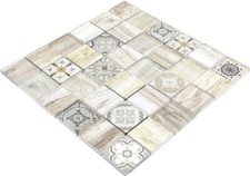 Patchwork Mosaico Crema Braun