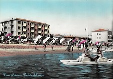 A3059) TORRE PEDRERA VEDUTA DAL MARE PATTINO ANIMATA RIMINI