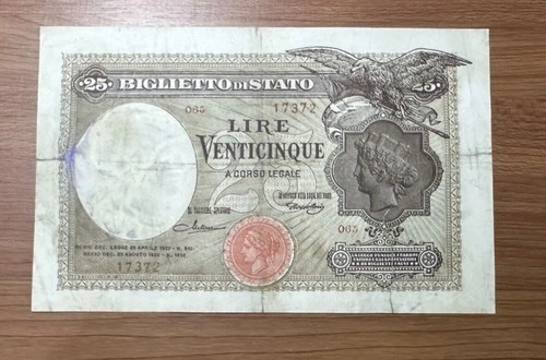 Banconota vittorio emanuele - ,