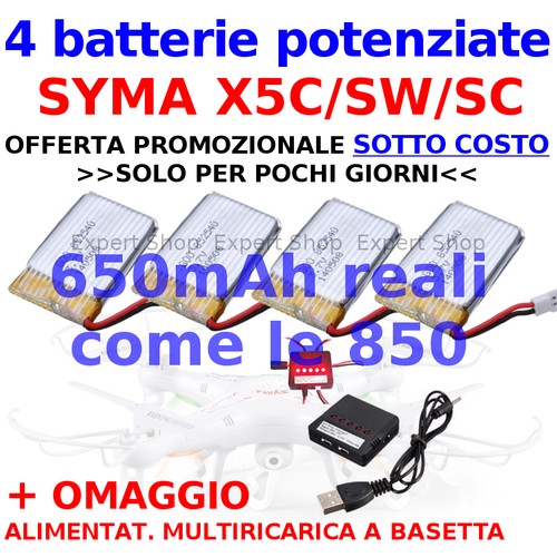 Batteria potenziata 1000 mah - batteria,
