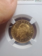 marengo oro 20 Lire 1877 R