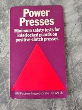 Power Presses Safety Tests For