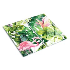 Coperchio da cucina in vetro 2x30x52cm Piante tropicali Vetro Temperato