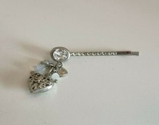 FERMAGLIO GIOIELLO per CAPELLI, CUORE E PENDENTI STRASS, MARTINE WESTER