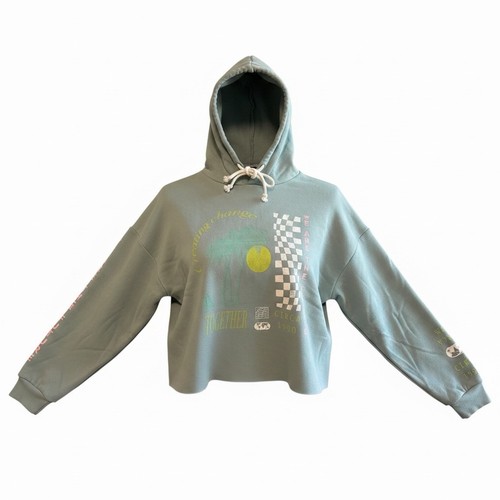 Felpa con cappuccio stile - , crop