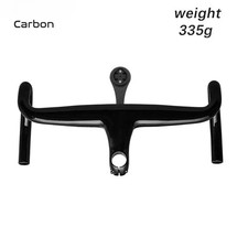 Manubrio bici strada carbonio integrato barra piegata stelo con supporto computer fisso