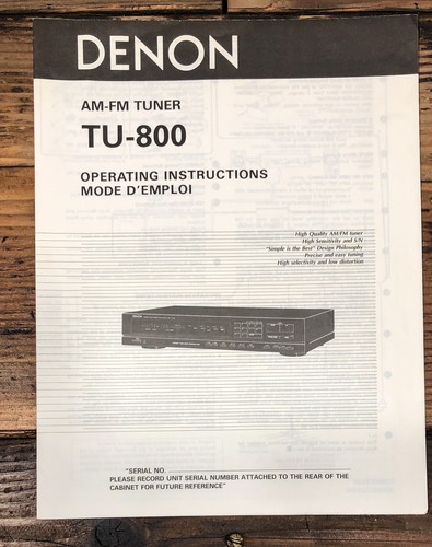 Denon 800 sintonizzatore - denon, tu-800