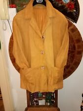 Giacca In Pelle di Renna Vintage Donna Taglia 44 M
