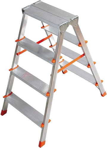 Scala alluminio doppia - alluminio,