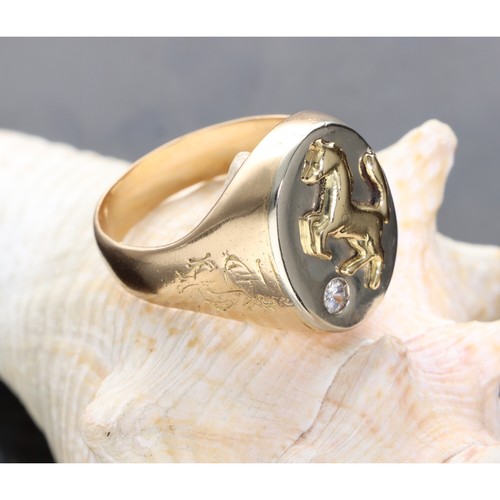 Anello uomo con - anello, brillante