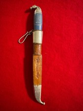 Raro coltello testa di cavallo 1937 Boy Scout World Jamboree #2B Finlande con fodero