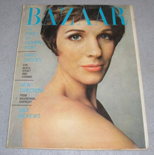 Vintage Womens Fashion Book Beauty Magazine Harper's Bazaar Julie Andrews 1967
